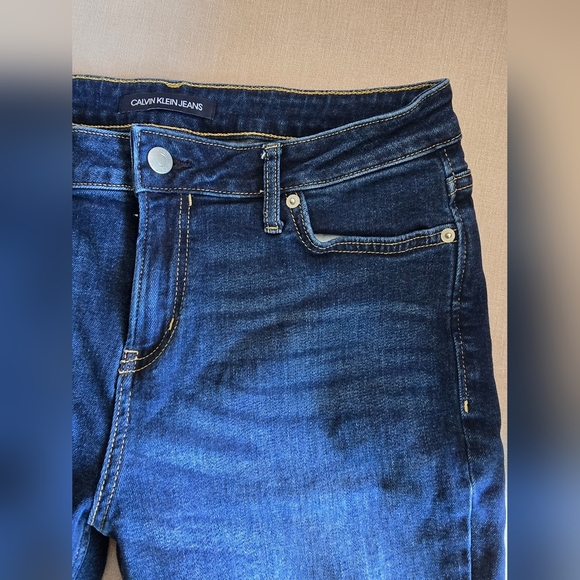 Calvin Klein Blue Straight Cut Jeans - Picture 4 of 12